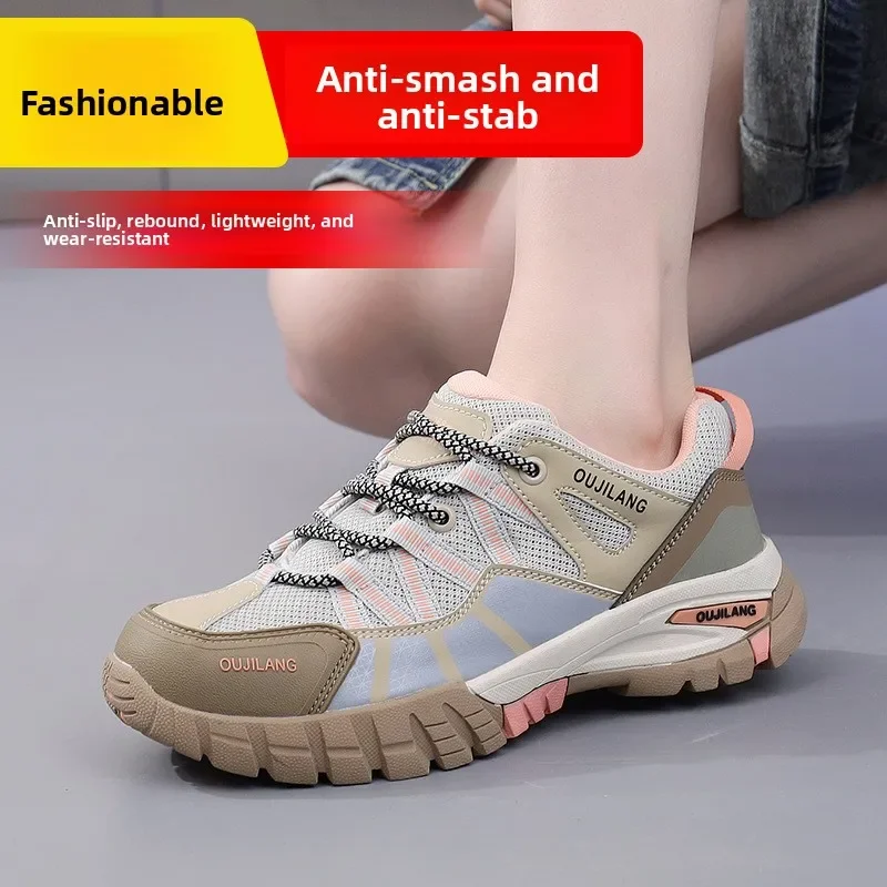 DurableWomen's Labor Insurance Shoes Anti-smashing, Stab-proof, Non-slip And Wear-resistant Insulated Work Shoes