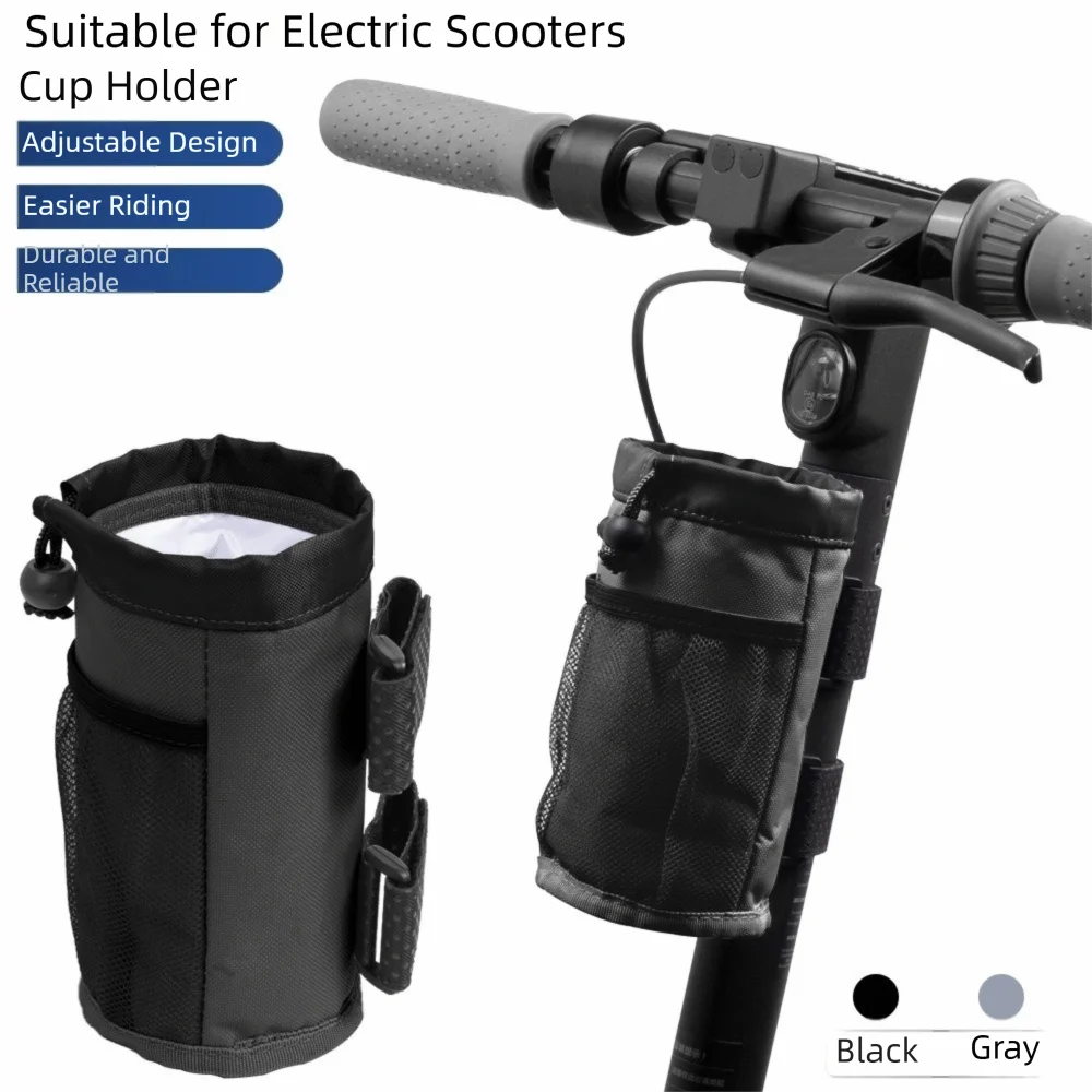 Outdoor Sports Insulated Scooter Water Bottle Holder Mesh Bag Bumper Cover Handlebar Cup Holder Handlebar Water Bottle Bag Bike view 2