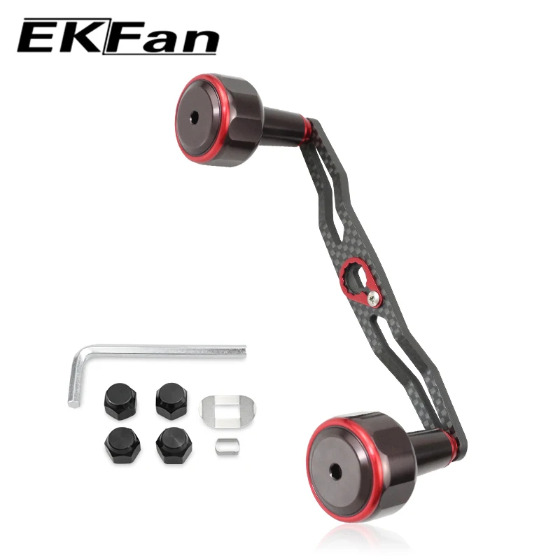 

EKFan 140MM Carbon Handles 8X5MM 7X4MM Holes For Fishing Bast Casting Reels 46G LIGHTWEIGHT