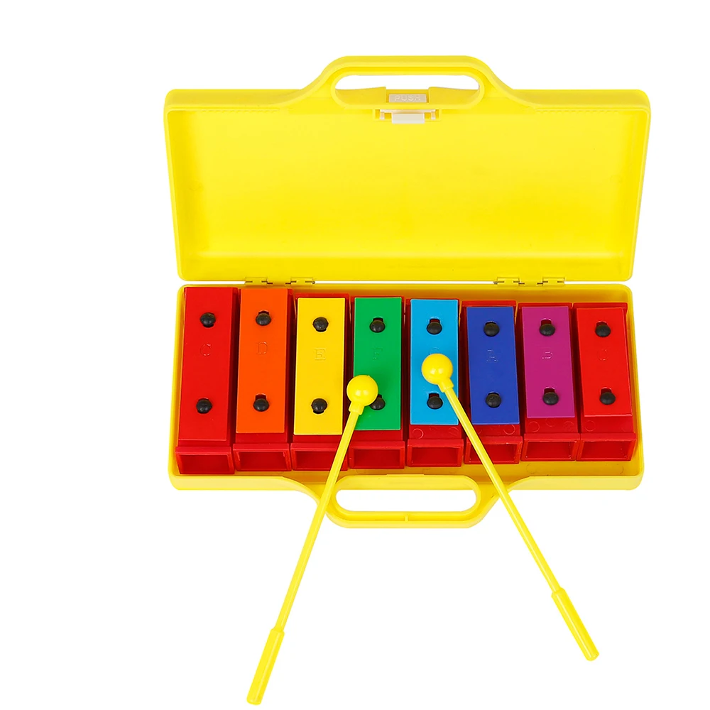 Eight Tone Knocking Piano Percussion Children Gift Toys  Environmental Protection Plastic Eight-Tone Piano Orff Instrument