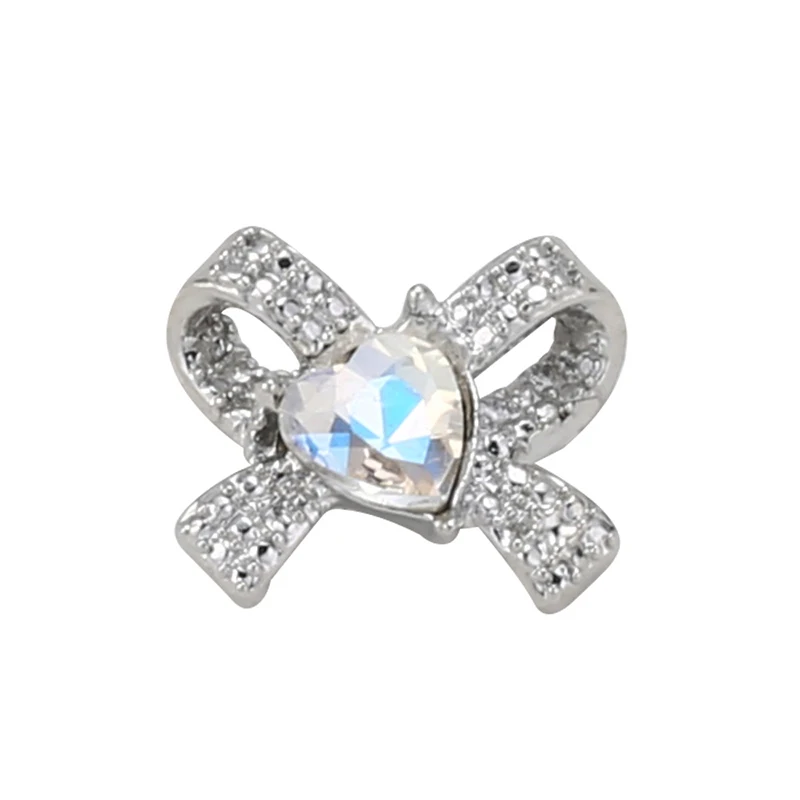 3 pezzi fai da te decorazione nail art fiocco-nodo nail art fascino strass trapano per unghie per parti di design manicure che indossano accessori per armature