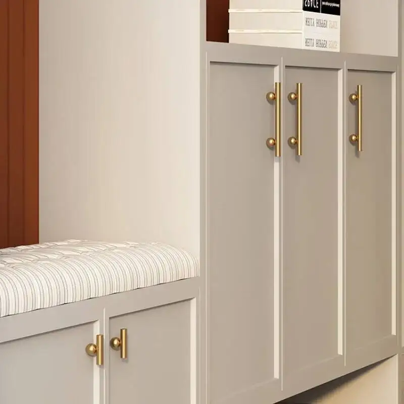 Brass Creative New High-End Modern Minimalist Drawer Wardrobe Door Light Cabinet Long Handle
