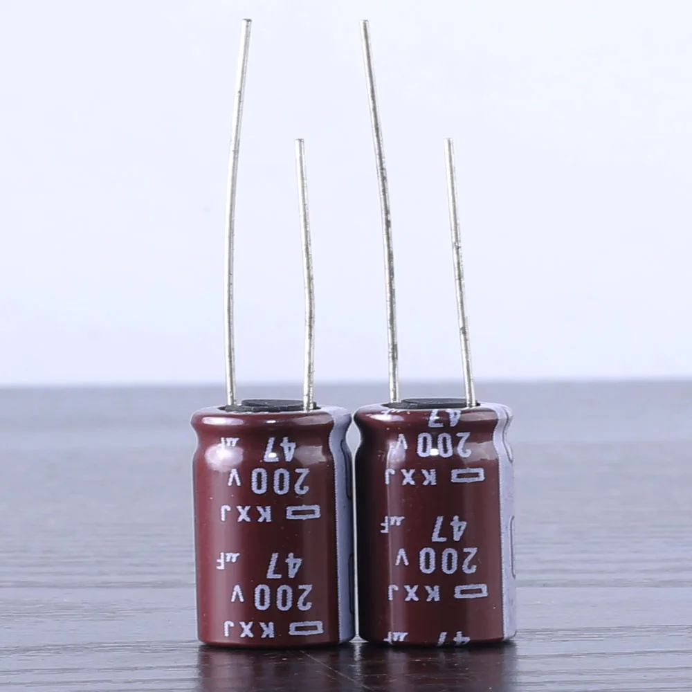 

10pcs Nippon Chemi-Con NCC KXJ 47mfd 200V 47UF electrolytic Capacitor