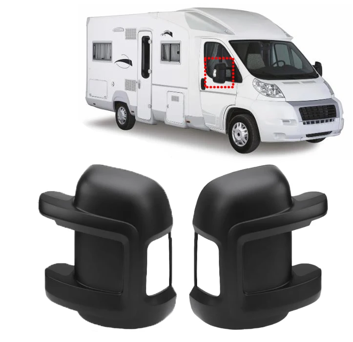 

1 Pair White/Black Motorhome Mirror Protectors Guards For Fiat Ducato Peugeot Boxer Relay Long Arm Mirrors RV Camper Accessories