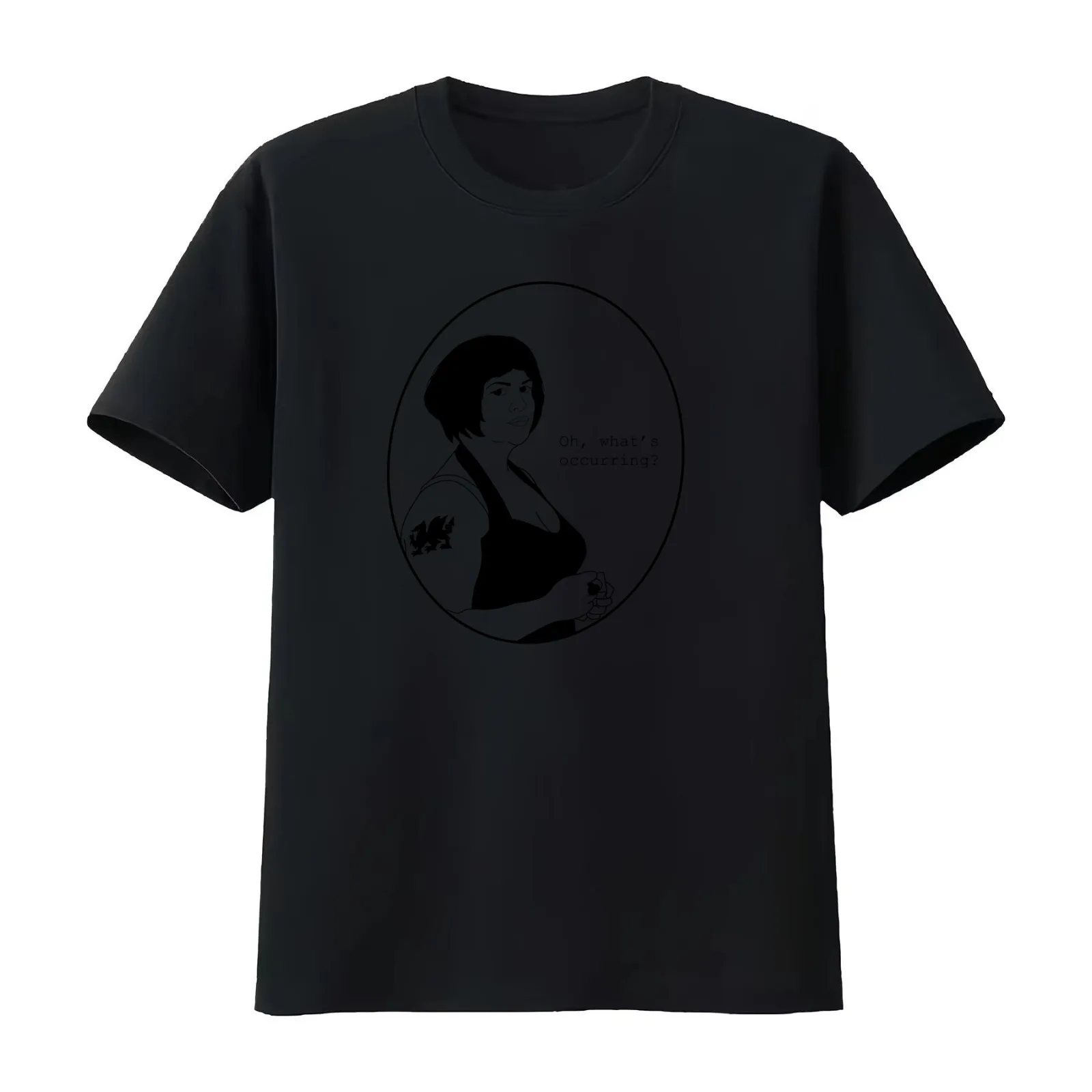 Oh what's occurring? - Nessa Gavin & Stacey Line art T-Shirt Summer Casual Cotton Tee Oversized Streetwear Tops 100% Cotton