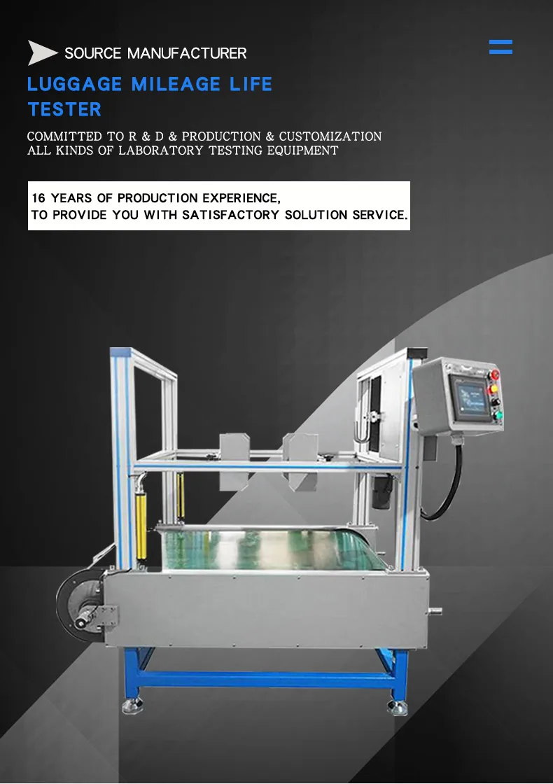 Luggage Walking Durability Mileage Life Tester/Luggage Bumpy Walking Wheel Life Tester