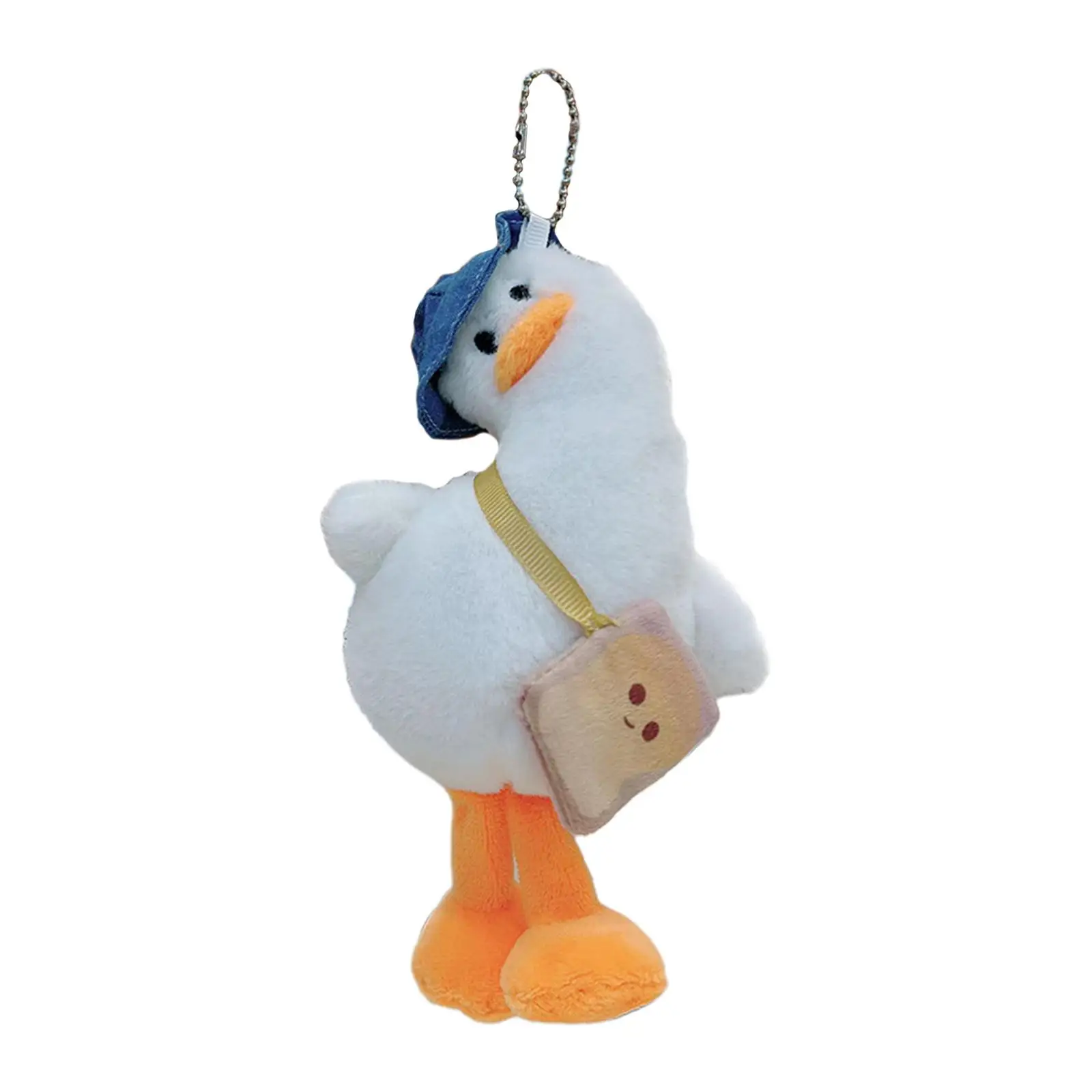 Duck Plush Keychain Duck Stuffed Toy Funny Doll Adorable Bag Pendant for Key Car