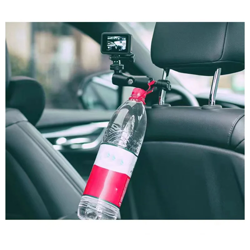 Articulated Vehicle Headrest Action Cam Cradle Car Camera Mount Support Bracket Holder For Go Pro Motorcycle-Y41A