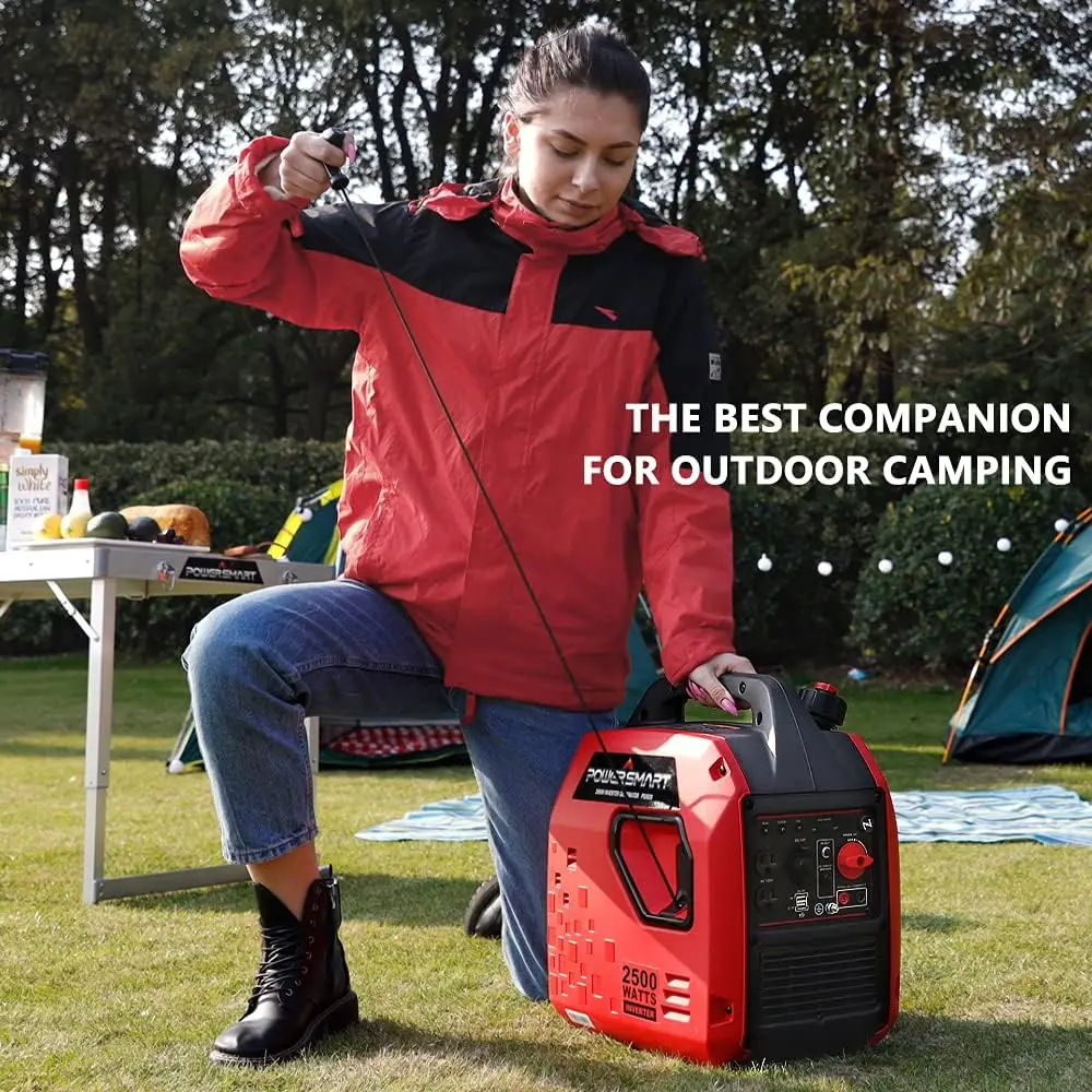 2350W Super-Quiet Portable Inverter Generator with CO Protect, Gas Powered, Small Generator for Camping