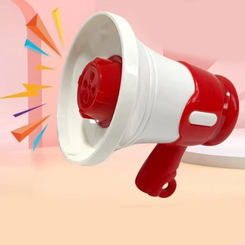 2 Stück zweifarbige Sprachverstärker-Lautsprecher, tragbares Design, Aufnahmefunktion, 15UB