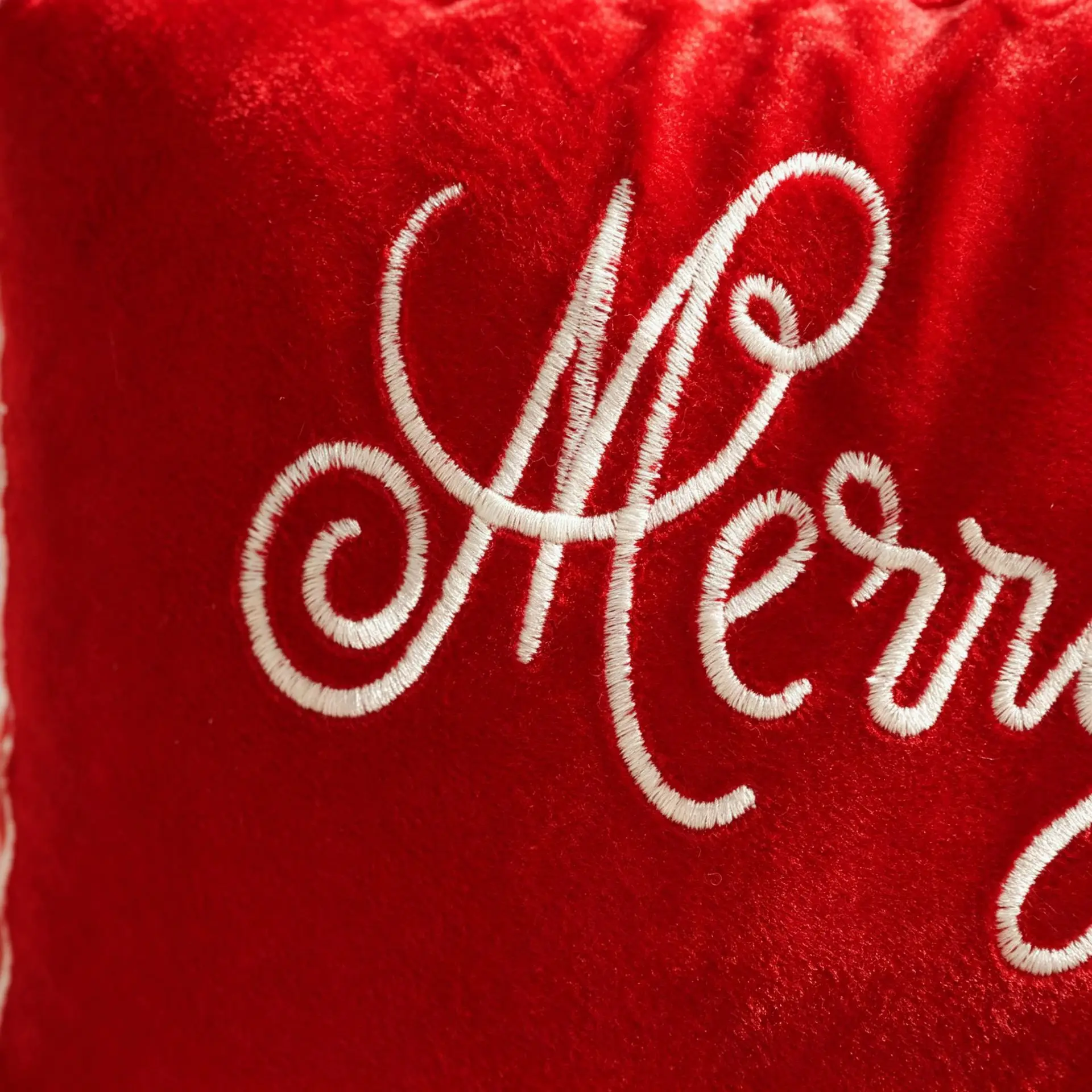 1/2PCS 30x50cm Christmas Cushion Cover Merry Christmas Embroidered Red White Decoration Pillow Cover Rectangular Gift Pillowcase