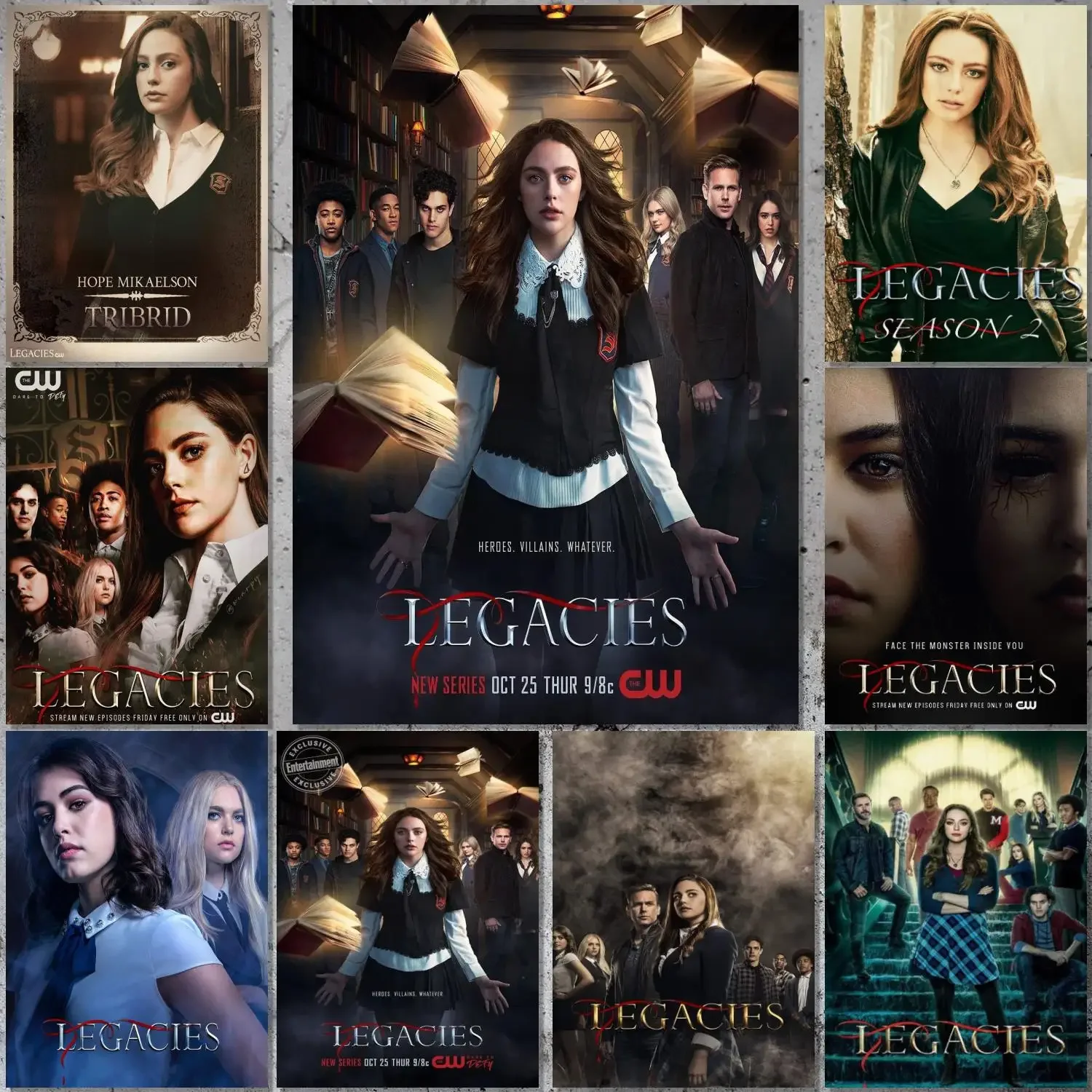 

Legacies TV show Poster Canvas Art Poster and Wall Art Picture Print Modern Family bedroom Decor Posters