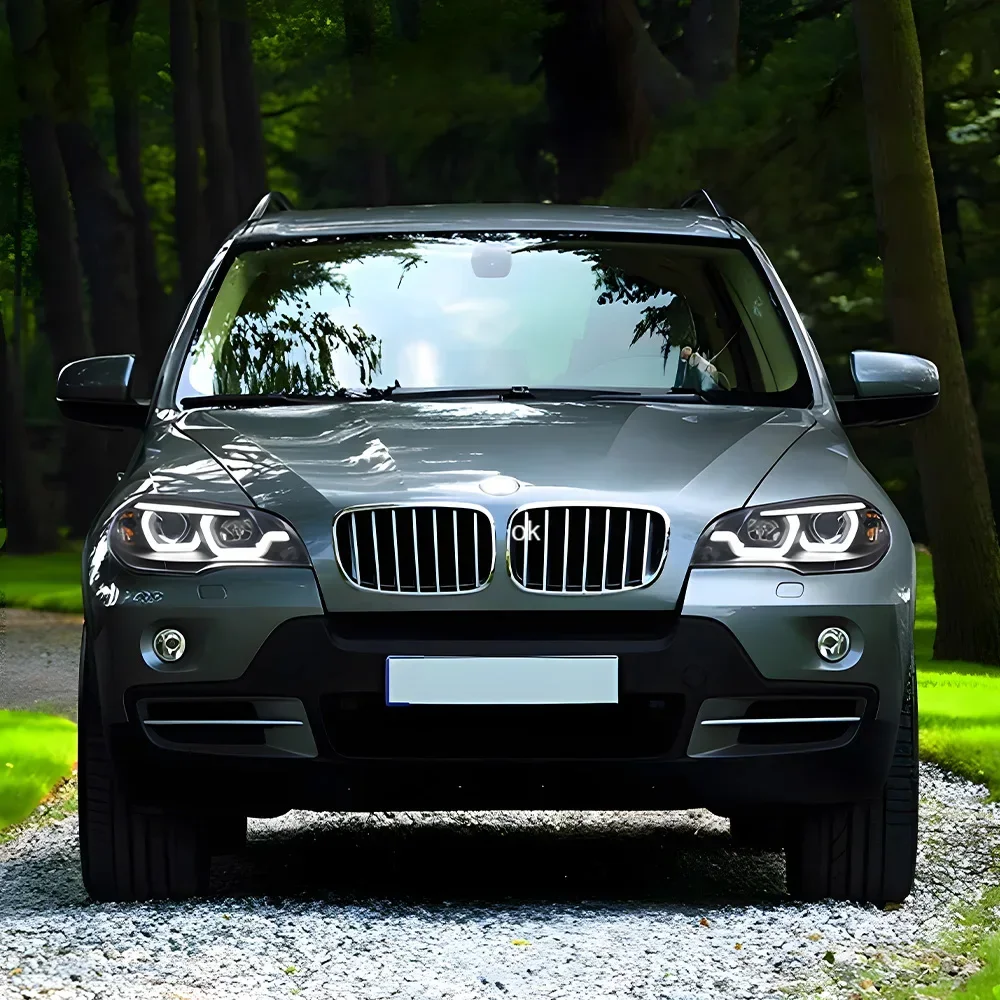 

Для BMW X5 E70 30i 35i 40i 2007-2013 светодиодные передние фонари автомобиля в сборе, обновление объектива проектора DRL, аксессуары для инструментов Plug and Play