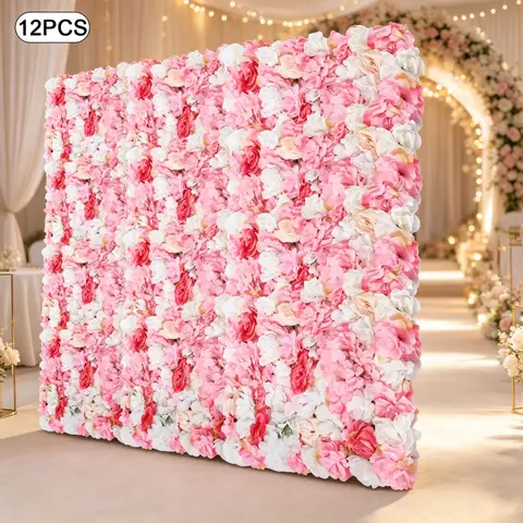 Artificial Flower Wall Panel, Artificial Flower Wall, Artificial Floral Backdrop,suitable for adding privacy to outdoor areas such as fences, entrances, walls, courtyards, gardens, and sidewalks. It can also be used in living rooms, balconies,