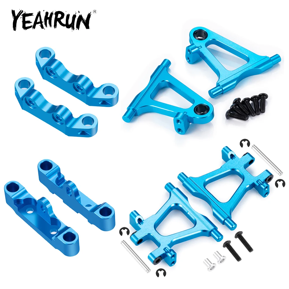 

YEAHRUN из алюминиевого сплава, передний/задний нижний поворотный рычаг/держатель, крепление для Tamiya TT02 1/10, детали для обновления радиоуправляемого автомобиля, аксессуары