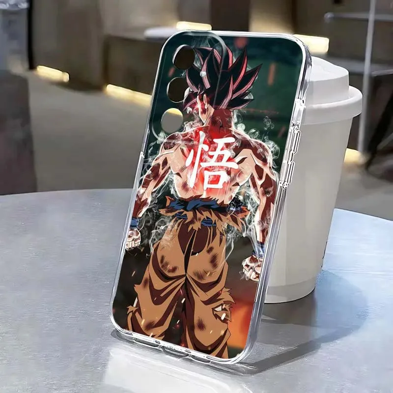 

Cute Art Goku Dragon Ball For Samsung Galaxy S25 S24 S23 S22 S21 S20 Edge Plus Ultra FE 5G Transparent Soft Cover Phone Case