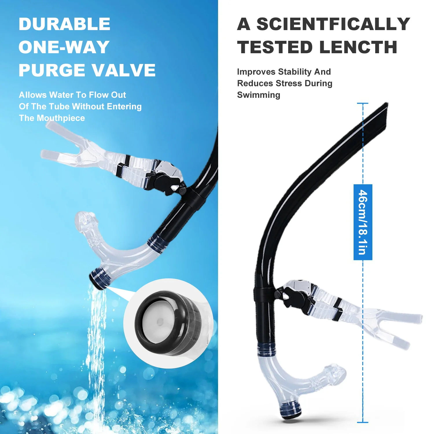 

Сухая трубка для трубки, легкое дыхание, подводное плавание, брызговик, верхний клапан, крепление для плавания, силиконовый мундштук для взрослых, мужчин, женщин