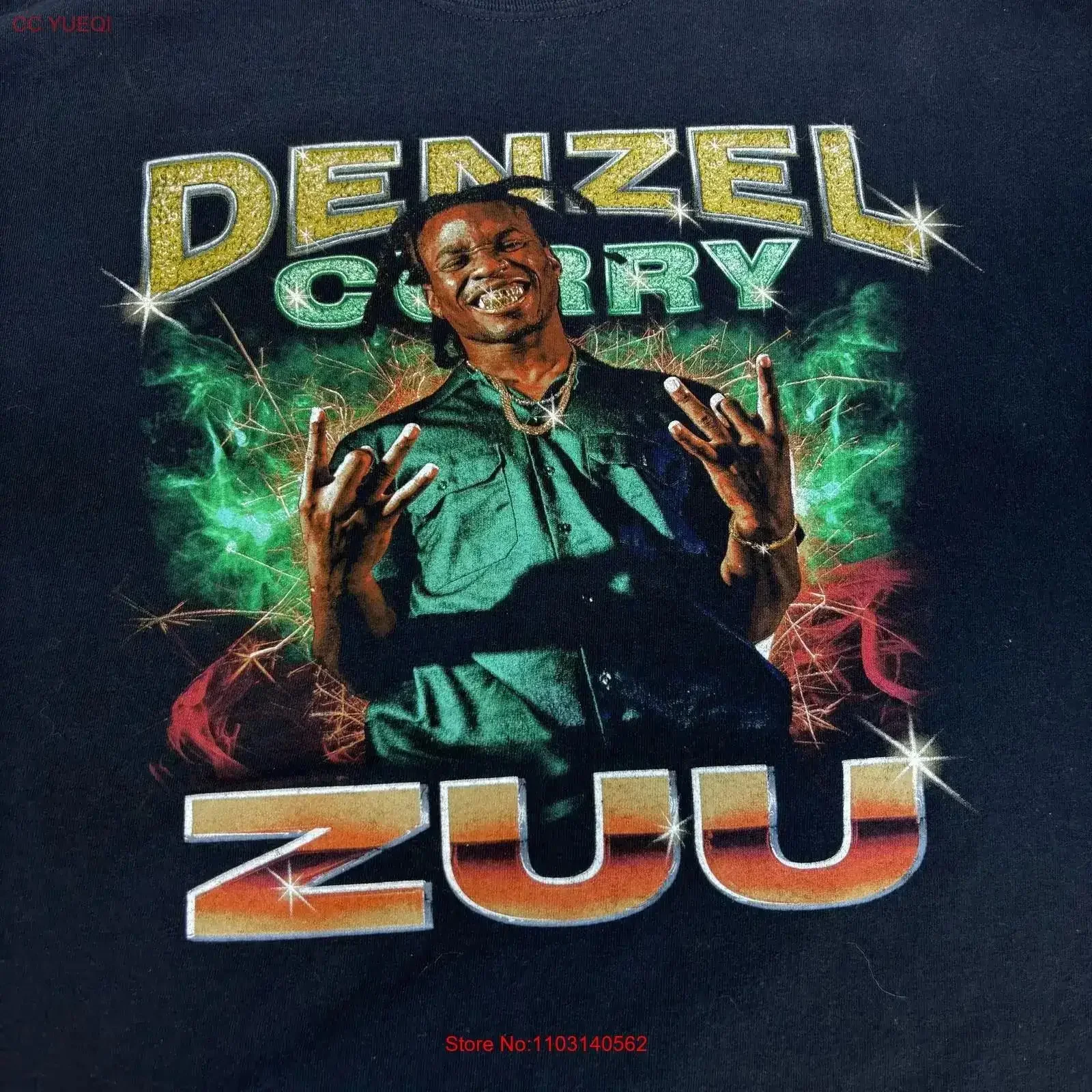 Denzel Curry ZUU T Shirt Mens XL Black Rap Tour Concert Album vintage Washed Stretched Versatile Breathable Comfortable graphic