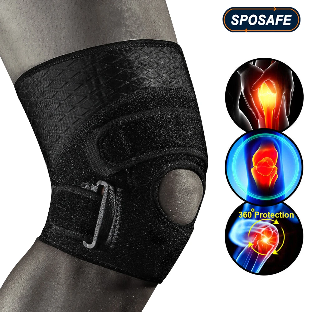 1Piece Sport Adjustable Knee Brace Knee Support Stabilizer for Meniscus Tear,Arthritis,Tendonitis,MCL,ACL,Pain Relief & Recovery