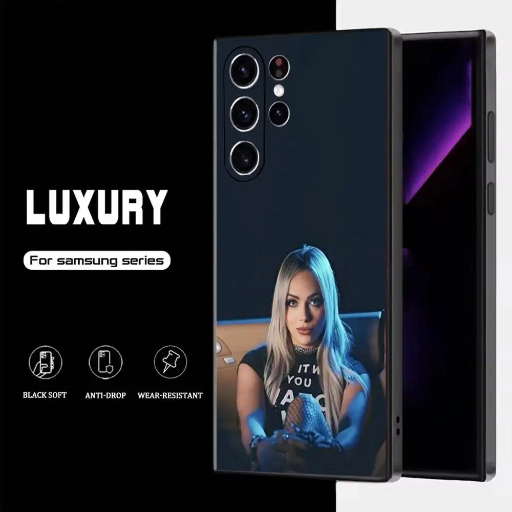 W-WWE L-Liv Morgan Phone Case For Samsung S25,S24,S23,S22,S21,S20,S10,Ultra,Plus,Lite,FE,Soft Silicone Black Cover