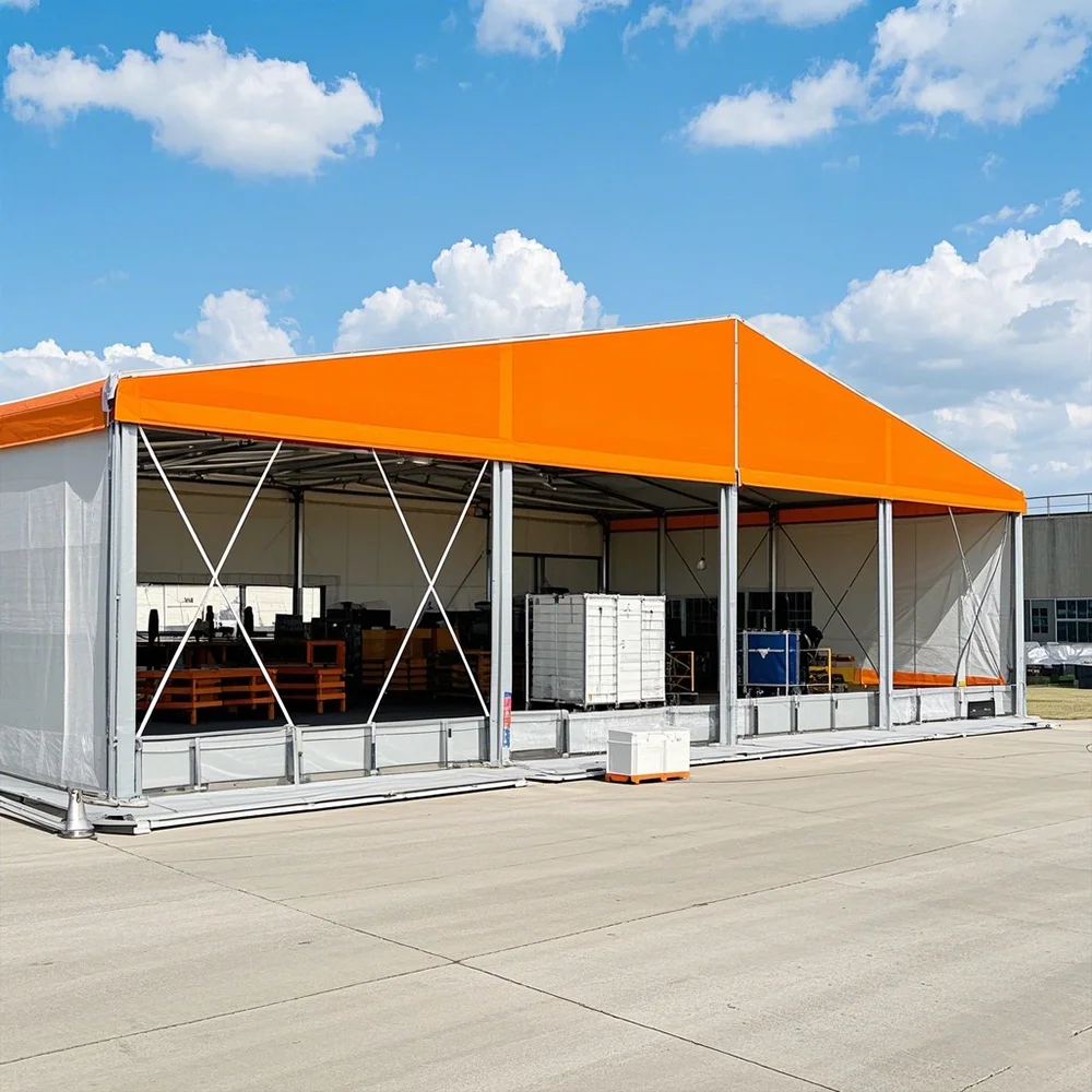 Custom Large Clear Span Transparent Marquee Tent Luxury Aluminum Frame Golf Tournament VIP Lounge Sports Event Tent Design