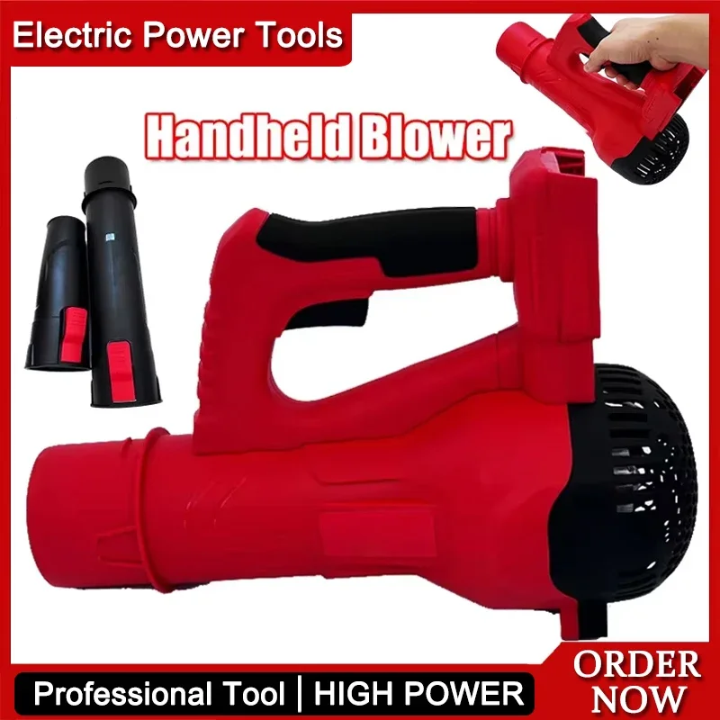 

Подходит для Milwaukee 38000 об/мин, портативный беспроводной воздуходувка, бесщеточный ручной турбонагнетатель для листьев для электроинструмента с аккумулятором 18 В