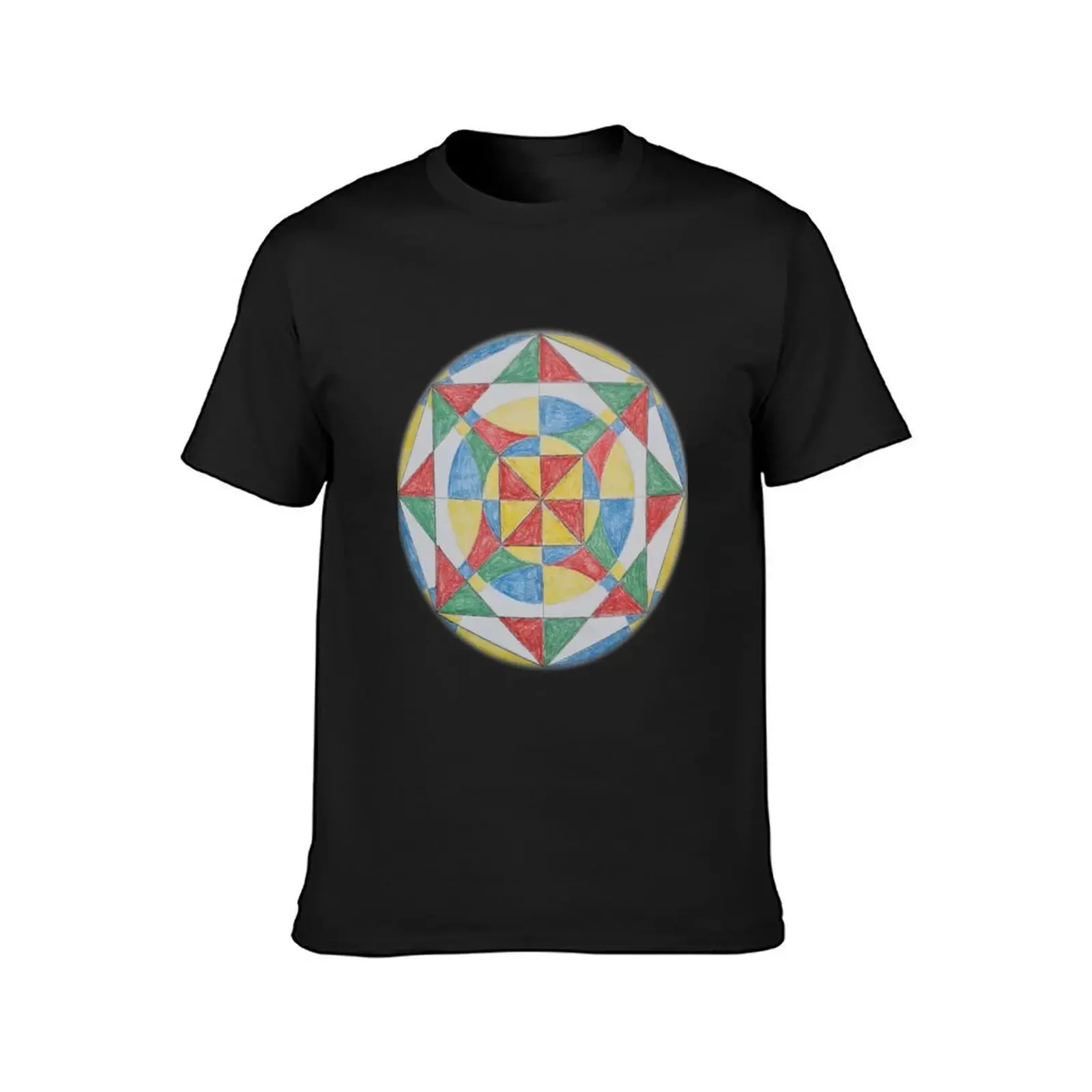 Multicolored rosette T-Shirt vintage t shirts hippie clothes graphics korean fashion plus size men clothing