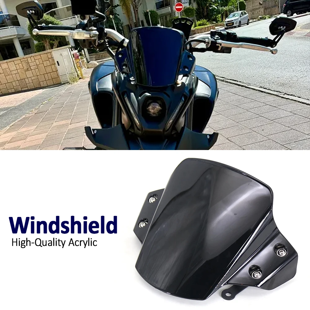 

Motorcycle Accessories Windshield Windscreen For YAMAHA MT-09 MT09 MT 09 SP 2021 2022 2023 Wind Shield Screen Deflector
