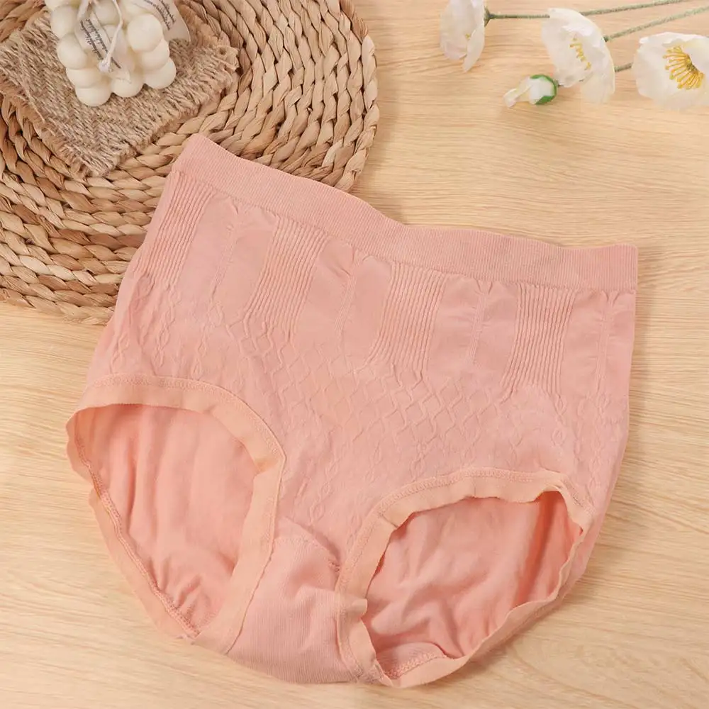 7-teiliges Set aus süßen Damen-Slips mit hoher Taille, Damen-Dessous, Unterwäsche, Rüschen-Slips, einfarbig, bequem, mit Schleife, Damenunterhosen. – Detail 11