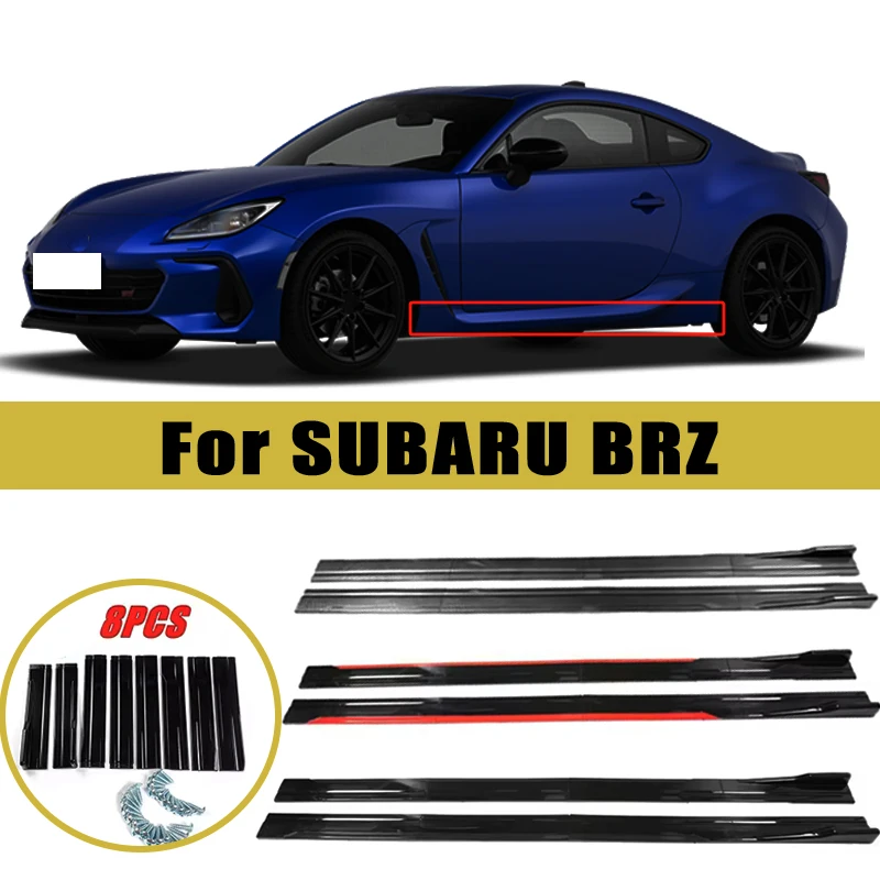 

Universal 2m/2.2m Car Side Skirt Extension SplitterBumper Racing Side Wing Bumper Lip Side Spoiler For SUBARU BRZ Accessories