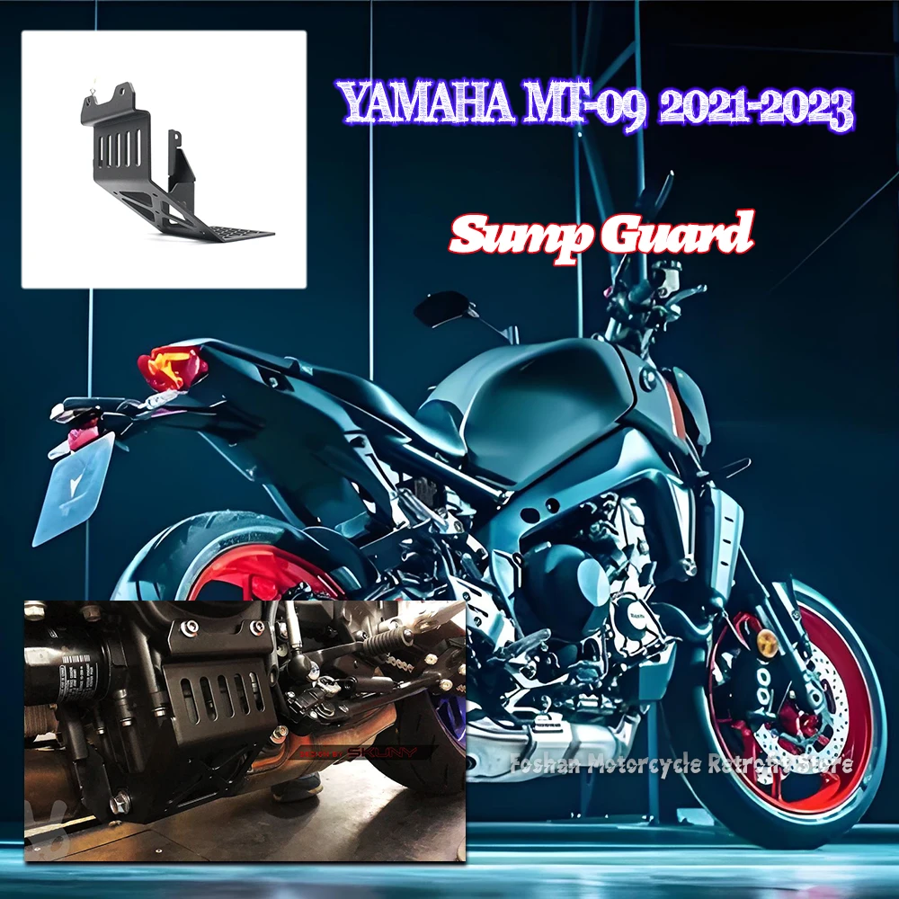 FOR YAMAHA MT 09 2021 2022 2023 Motorcycle Accessories mt09 Engine Sump Guard installation Parts