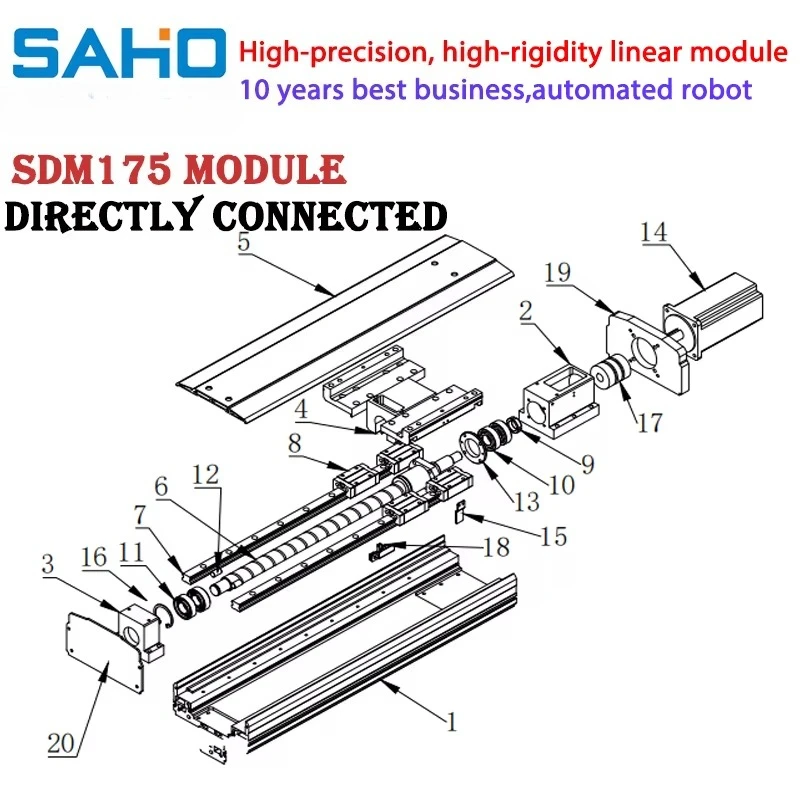 Customization Stroke High Precision Low Noise Fast Translation Linear Module