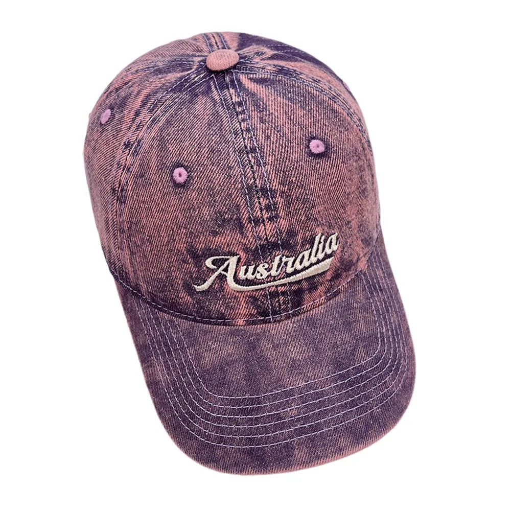 

Trendy Letter Embroidery Women Men Caps Adjustable Breathable Sport Visor Long Brimmed Sun Hat Sports Events