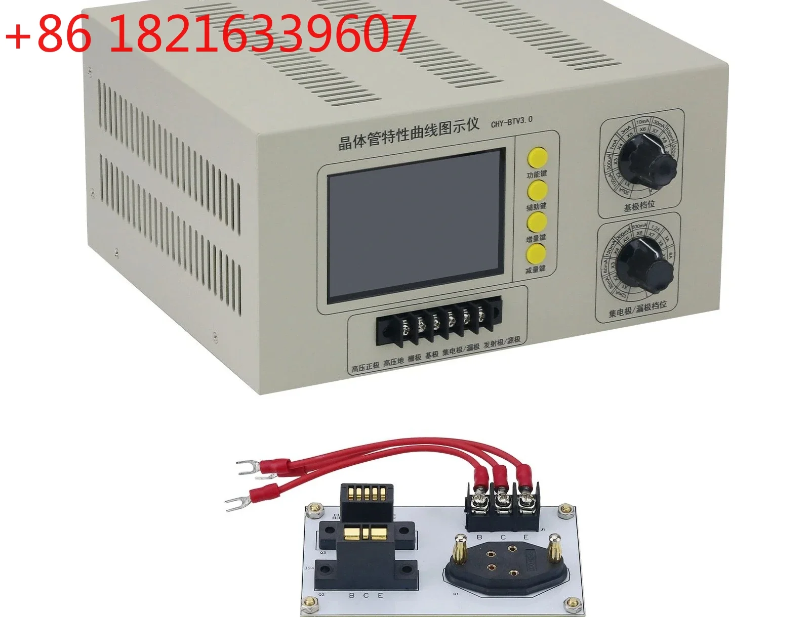 TAO CHY-BT3.0 Transistor Tracer 4-inch HD SPI Color Screen Transistor Characteristic Curve Tester with Transistor Testing Socket