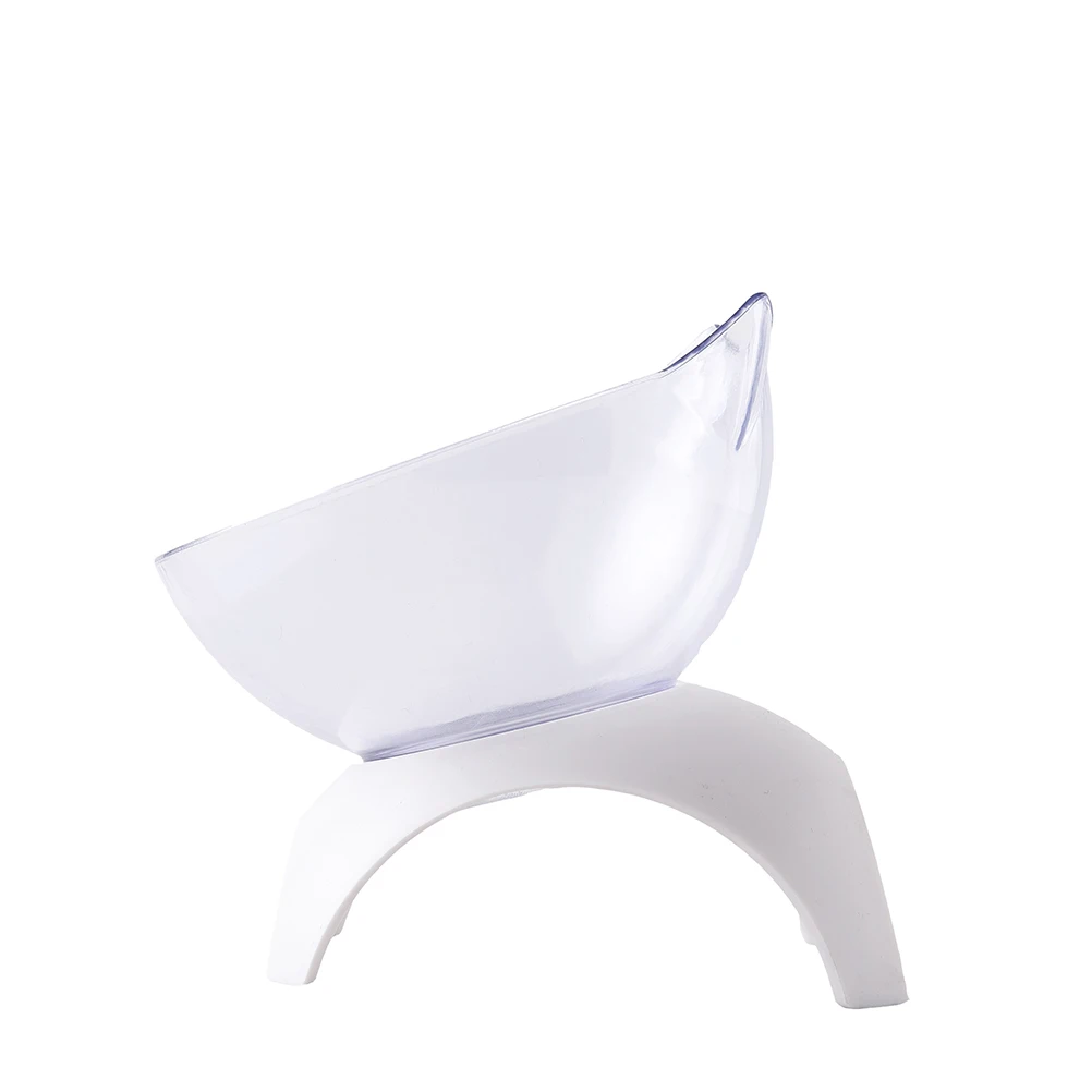 

Cat Shaped Protective Food Anti Slip Supplies Dog Cat Tilted Food Pet Feeder White Bowl Pet Bowl Rack Included
