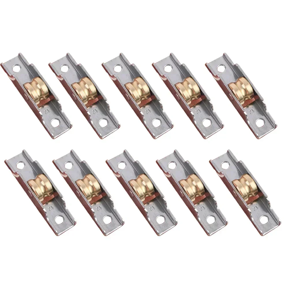 10PCS Window Screen Pulley Sliding Door Roller Cabinet Door Caster Wheel Wardrobe Furniture Door Track Sliding Pulley Hardware