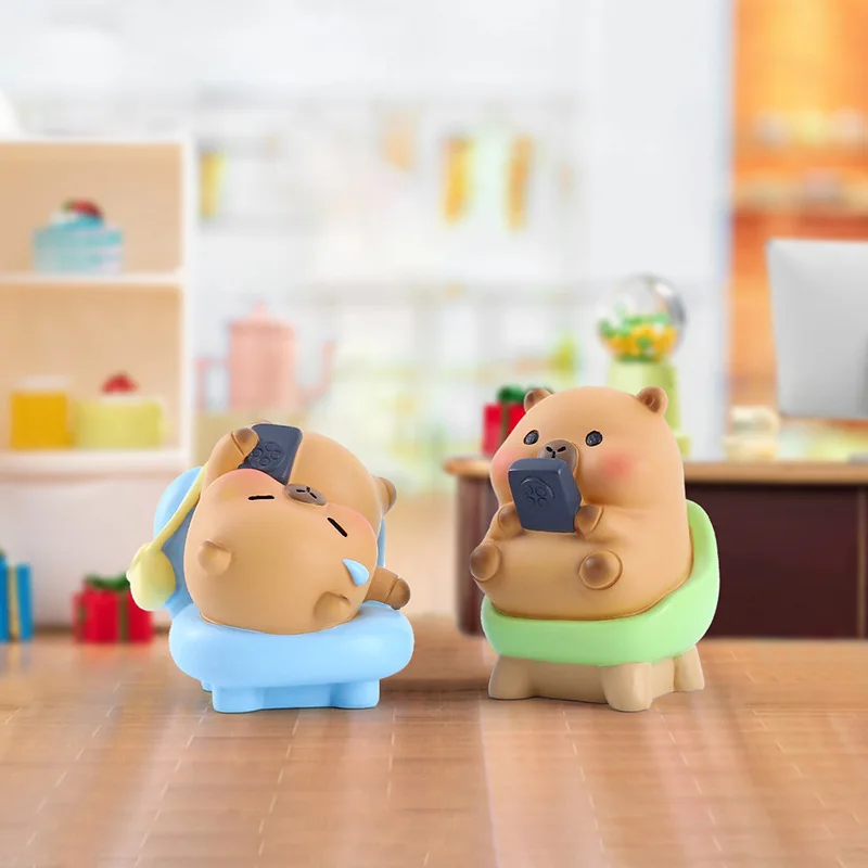 2025 カピバラブラインドボックスシミュレーションミニカピバラアクションフィギュア人形子供の誕生日クリスマスギフト