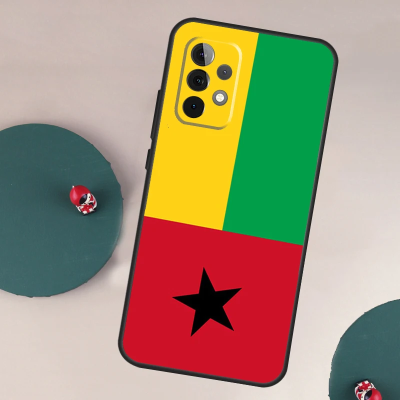 Guinea Bissau Flag Case For Samsung Galaxy A54 A34 A24 A14 A52 A32 A12 A22 A13 A23 A33 A53 A51 A71 Cover