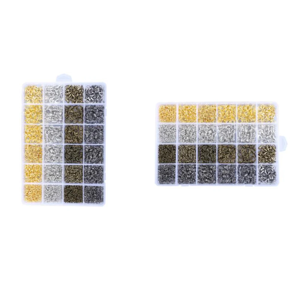 DIY مستلزمات صناعة المجوهرات سبيكة قلادة مجموعة موصل خواتم الخرز أدوات حرفية عدة لقلادة سوار أقراط DIY بها بنفسك