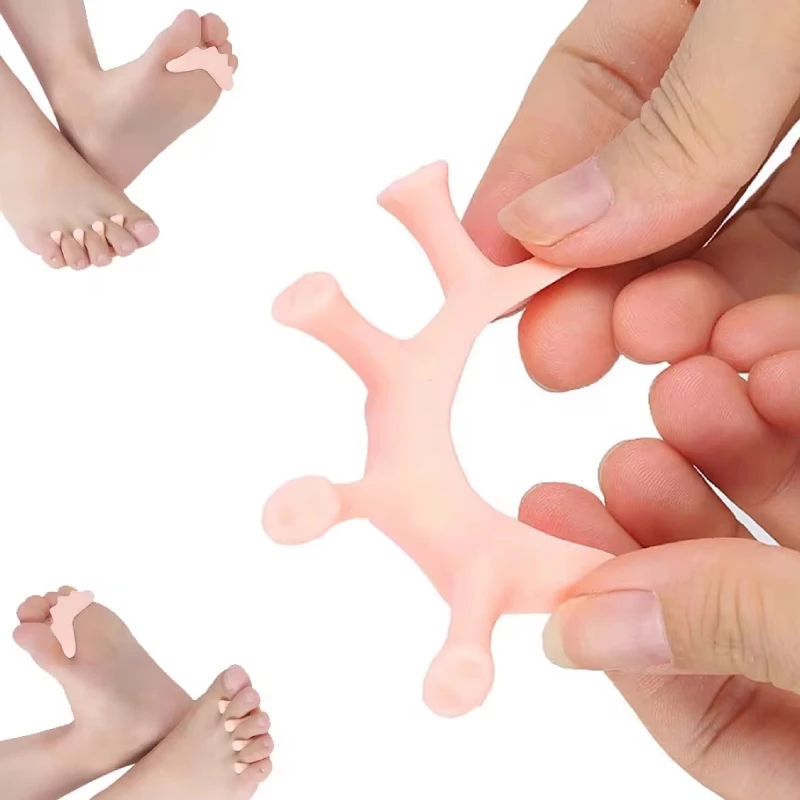 

1Pair Silicone Gel Hammer Toe Separators Bunion Corrector Straightener Stretchers Spreader Thumb Protector Foot Care Tools