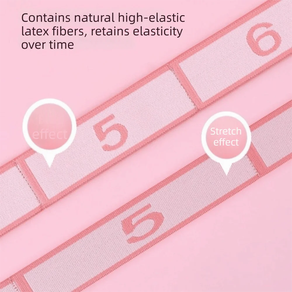Elastic Yoga Stretching Belt Stretching Band Pull Strap Yoga Resistance Bands Multi-Functional Beginner Level Yoga Elastic Strap