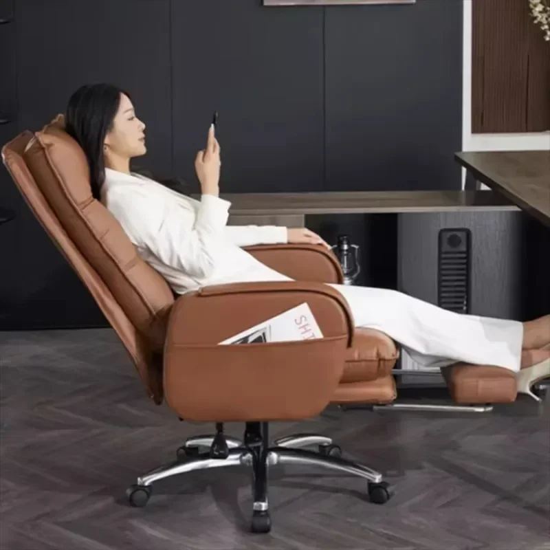 

Office Chair Ergonomic Wheels Rocking Dresser Computer Writing Height Adjustable Stool Lazy Design Chaise Leather Gaming Desk