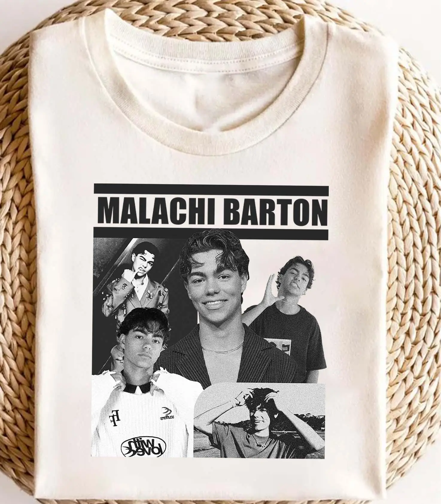 Vintage 90er Jahre Grafik Malachi Barton T-Shirt, Unisex-Design – Detail 4