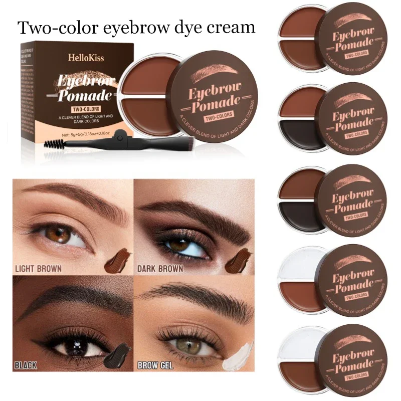 

Two-Color Eyebrow Dye Cream Waterproof Sweat Resistant And Not Easy to Stun Eyebrow Dye Eyebrow Brush Makeup Holding Cosmetic