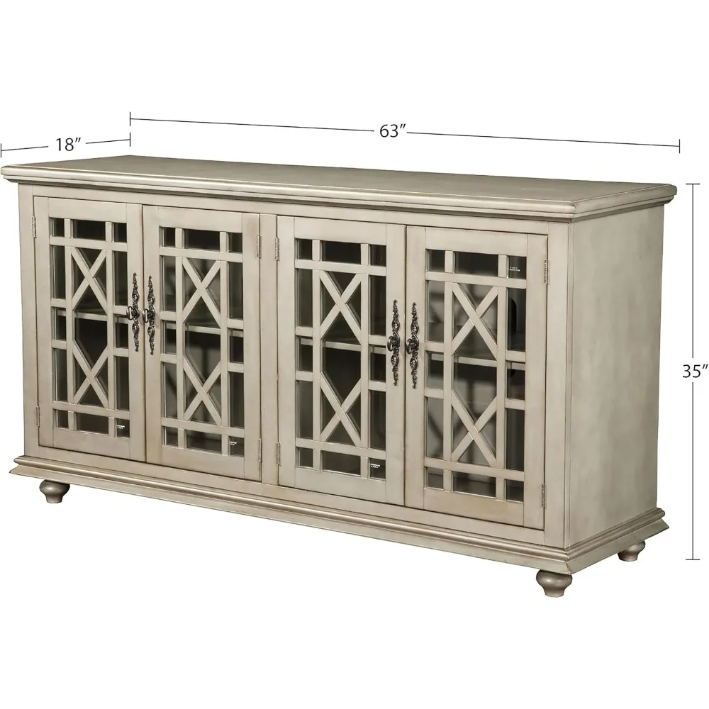 ขาตั้งทีวีดีไซน์หรูหรา - ขนาด 63 นิ้ว กว้าง x 35 นิ้ว สูง คอนโซลทีวีทันสมัย ดีไซน์บางเฉียบ สำหรับห้องนั่งเล่นและห้องนอน