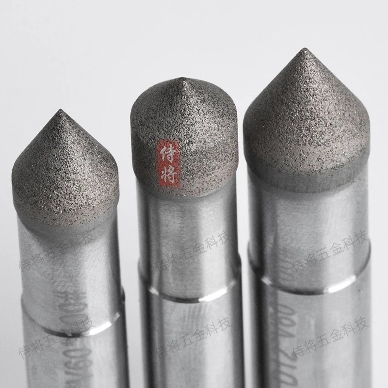 Imagem -03 - Sdc Diamond Sinterizado Grinding Rod Hard Alloy Precision Polimento e Escultura Ceramic Inner Hole c Chanfre Cabeça