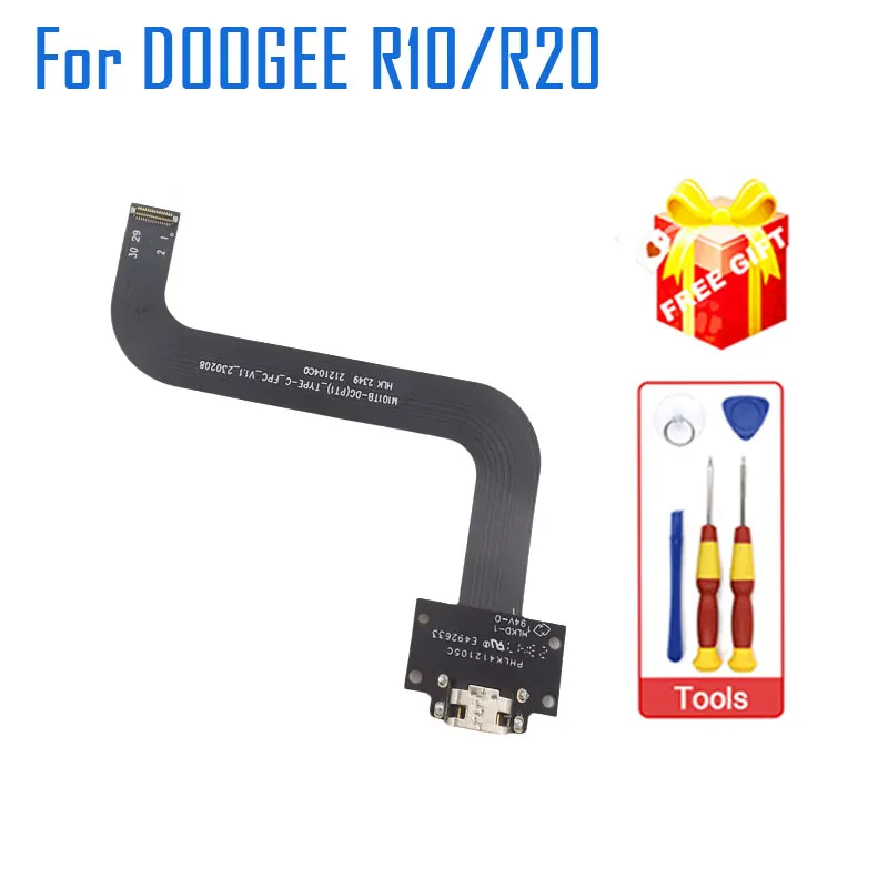 New Original DOOGEE R10 R20 USB Board Base Charging TYPE-C Port Board With Transfer FPC Accessories For DOOGEE R20 Tablet