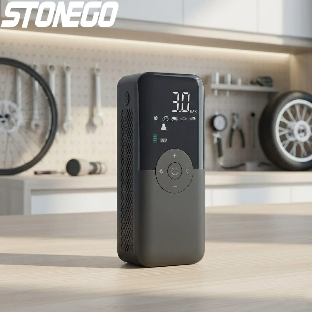 

Rechargeable Tire Inflator Portable Cordless Air Compressor for Car Motorcycle Bicycle Balls Digital Electric Air Pump