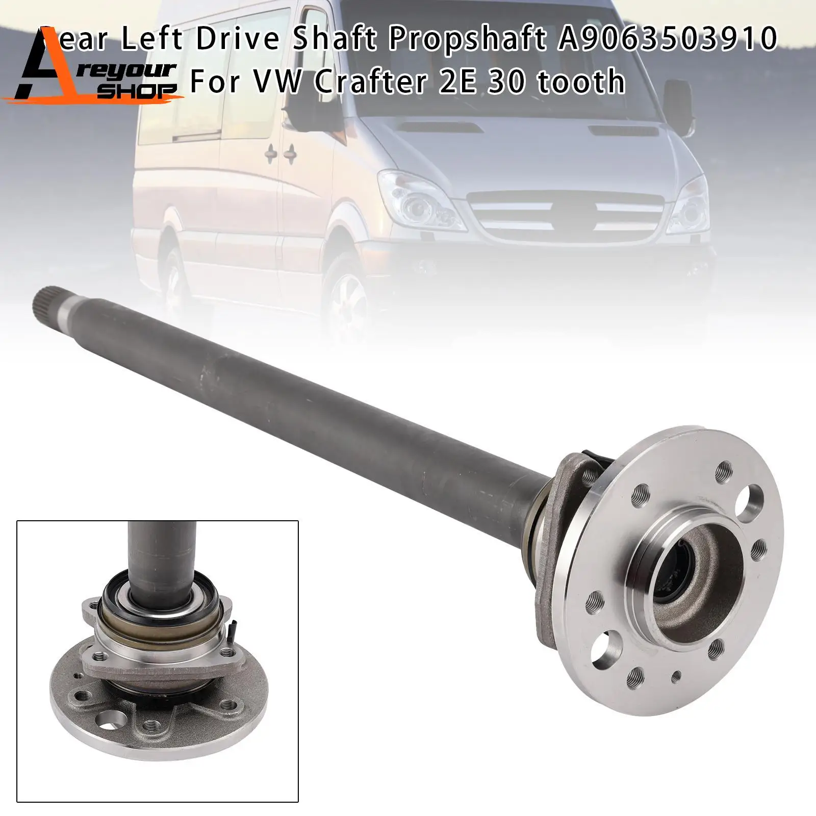 

Rear Left Drive Shaft Propshaft A9063503910 for VW Crafter 2E 30 tooth