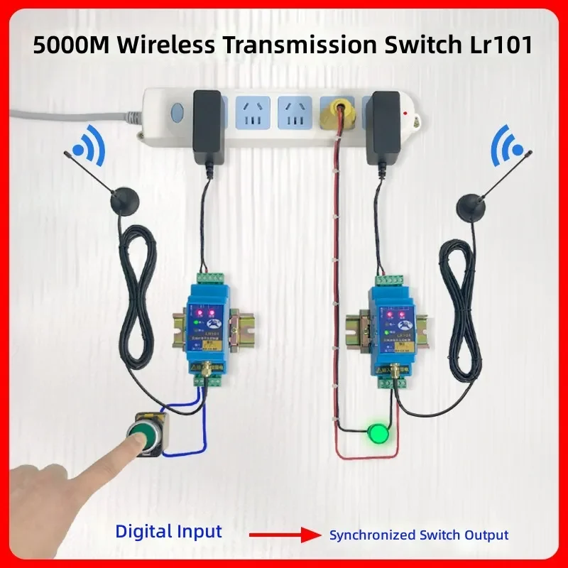 for Switch Value Wireless Transmission Module Transceiver Pair Remote Relay Control Receiver Water Level Controller